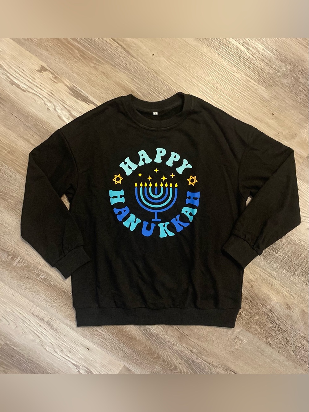 Happy Hanukkah Sweatshirt Size Small Unisex